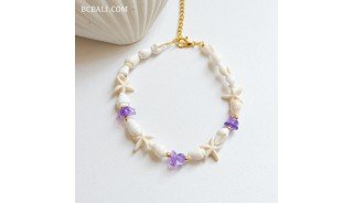 Real Shell Bracelet with Natural Stone Best Quality